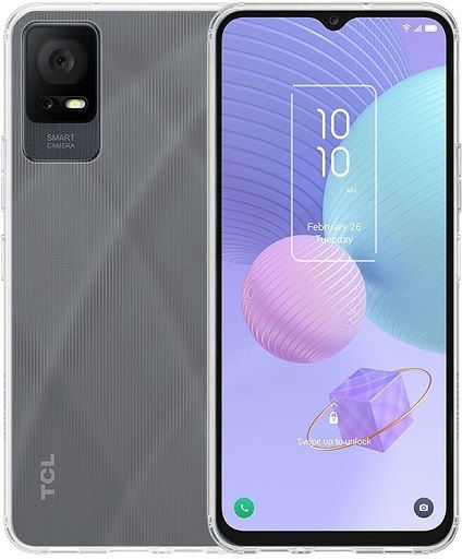 Umschlag Rückseite Silikon Transparent (TCL 405 / 406 / 406S / 408 / T506D)