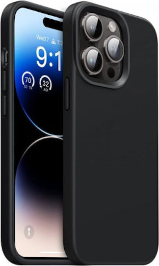 SiiPro Ενισχυμένη Back Cover Σιλικόνης Μαύρο (iPhone 14 Pro Max)