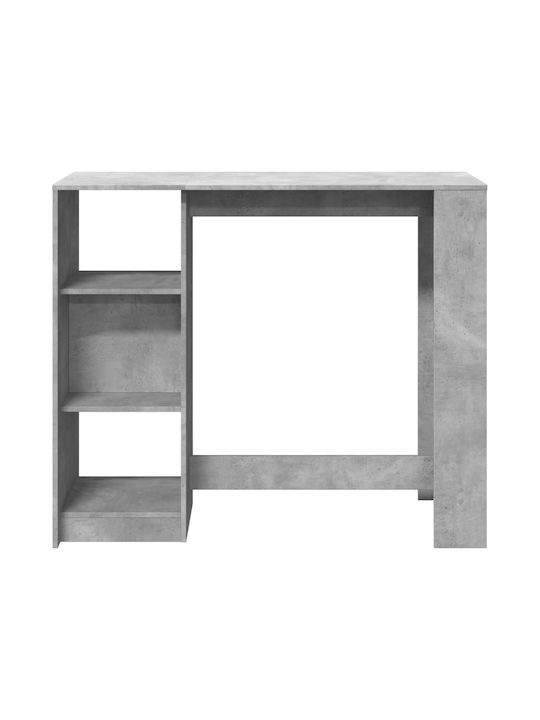 Table Bar Wooden Gray 124x46x103.5cm