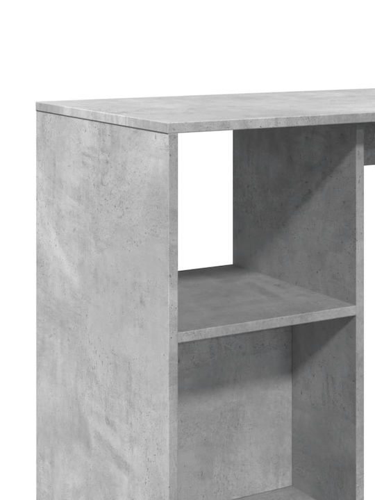 Table Bar Wooden Gray 124x46x103.5cm