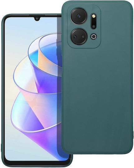 Matt Back Cover Silicon Verde (Honor X7a)