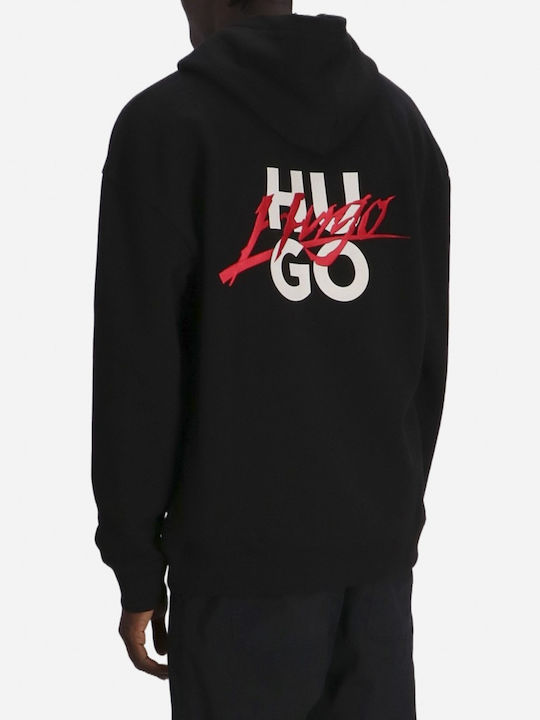 Hugo Herren Sweatshirt mit Kapuze black