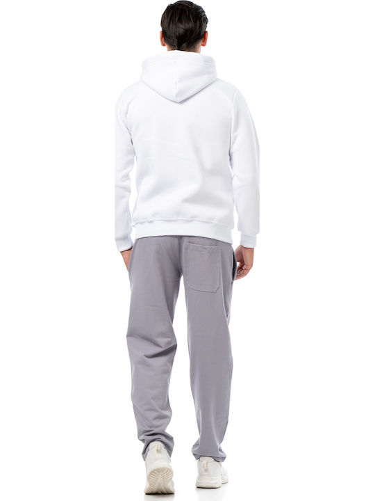 Ζακέτα με Κουκούλα White