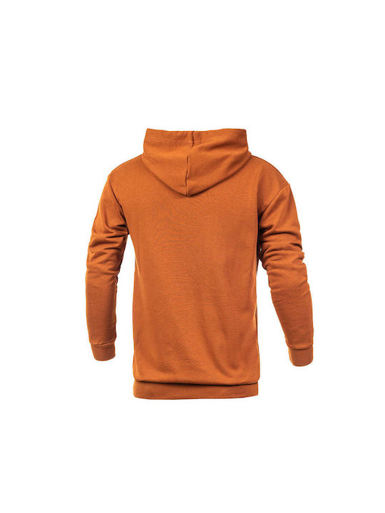 Senior Men's Sweatshirt with Hood Brown