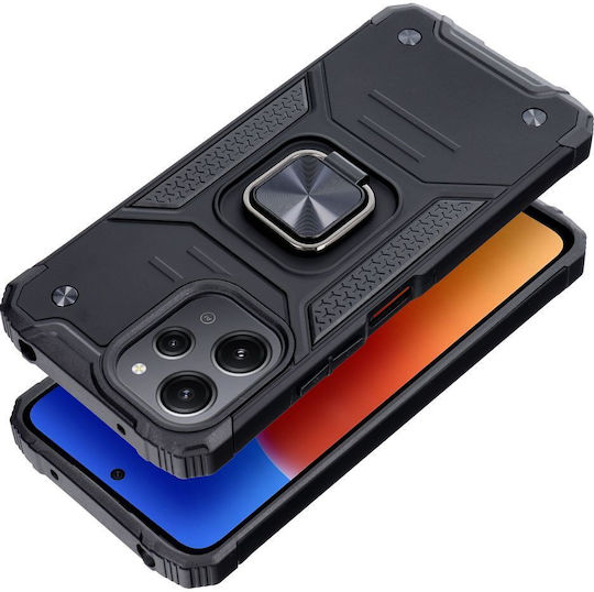 Nitro Задна корица Пластмаса Магнитен Черен (Redmi 12 4G / Redmi 12 5G)
