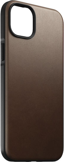Nomad Modern Rustic Bumper Кожа 1.1мм Кафяв (iPhone 14 Plus)