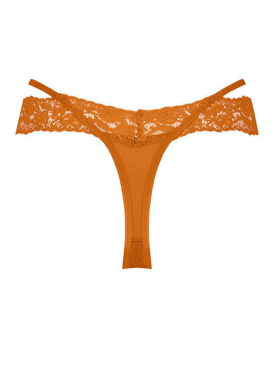 Hunkemöller Women's String with Lace Hawaiian Sunset