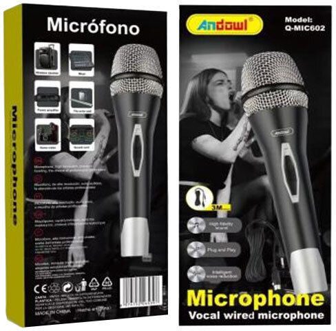 Andowl Q-MIC602 Set Mikrofon Handgemacht für Gesang