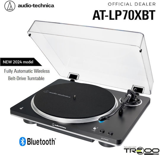 Audio Technica AT-LP70XBT Πικάπ με Belt Drive και Προενίσχυση Μαύρο