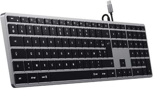 Satechi Slim W3 Wired Doar tastatura Franceză Gri