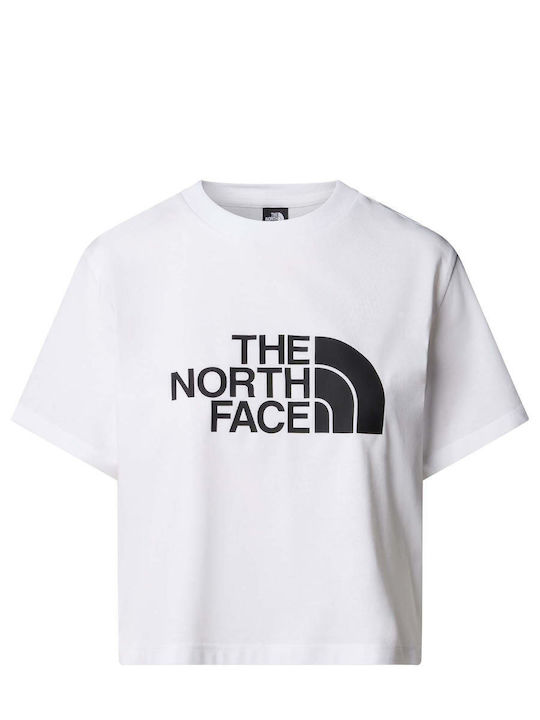 Easy Women's Athletic Crop T-shirt White