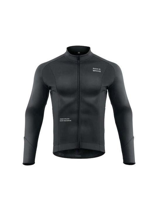 Rockbros Herren Lange Ärmel Fahrradtrikot Straße Schwarz