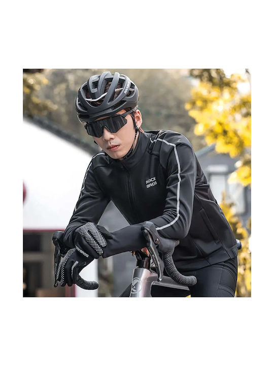 Rockbros Ανδρική Μακρυμάνικη Μπλούζα Road Bike Μαύρη