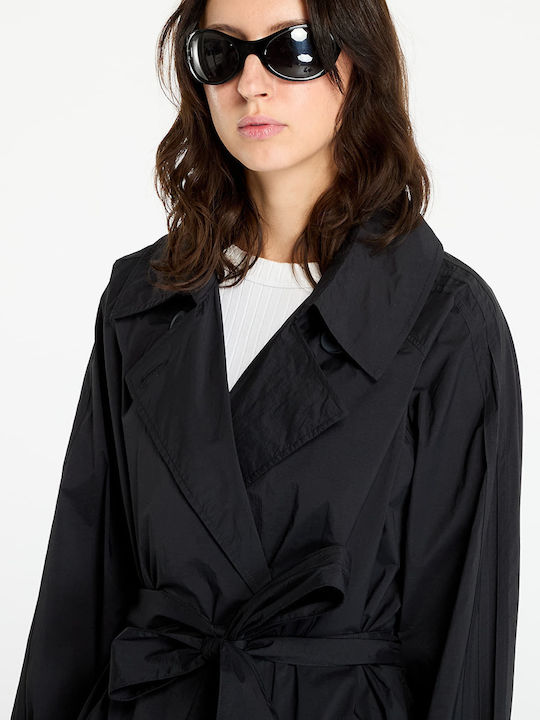 Ksenia Trench Damen Schwarz Trenchcoat Oversized