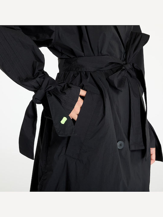 Ksenia Trench Damen Schwarz Trenchcoat Oversized