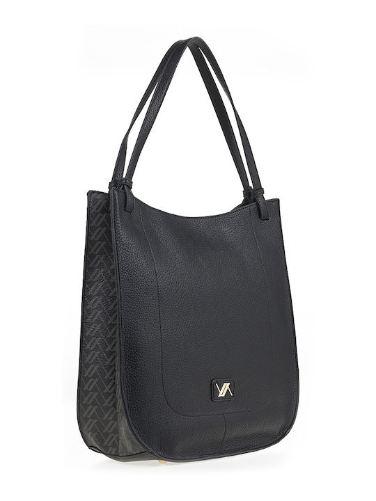 Verde Women's Bag Shopper Shoulder Black