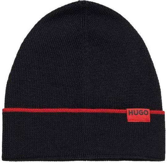 Masculin Set cu Căciulă Tricotat în culoarea Negru
