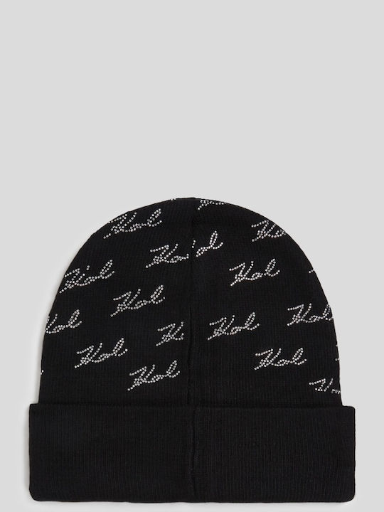 Beanie Beanie Knitted in Black color