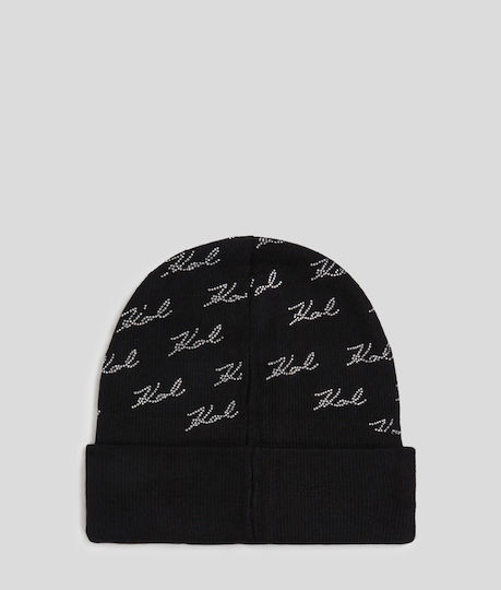 Beanie Frauen Beanie Gestrickt in Schwarz Farbe
