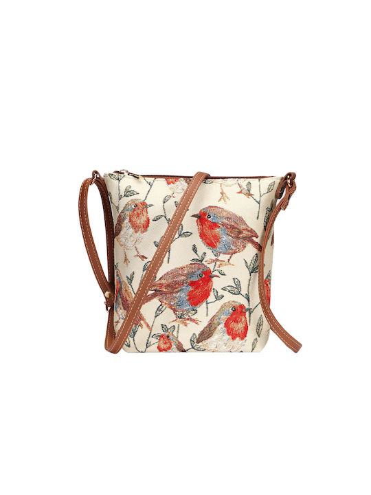 Signare Robin Damen Tasche Crossbody Beige