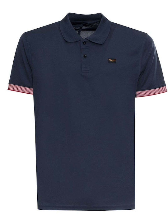 Armata Di Mare Men's Short Sleeve Blouse Polo Navy Blue