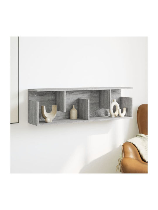 Wall Cabinet Grey Sonoma 100x20x30 cm Engineered Wood Grey 100 x 20 x 30 cm