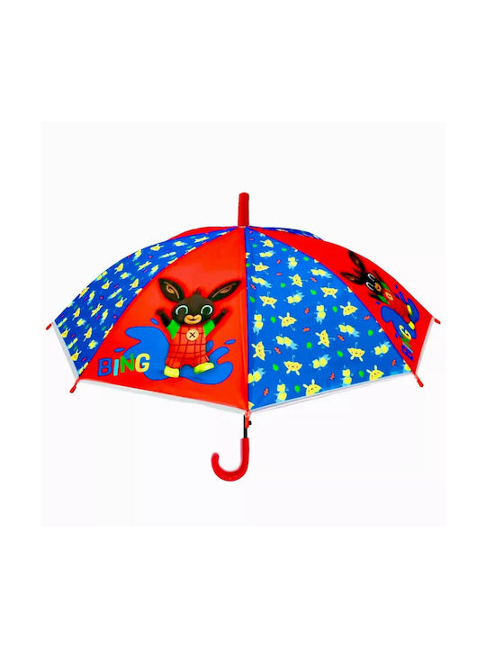 Nickelodeon Kids Curved Handle Umbrella with Diameter 68cm Red 60501709637