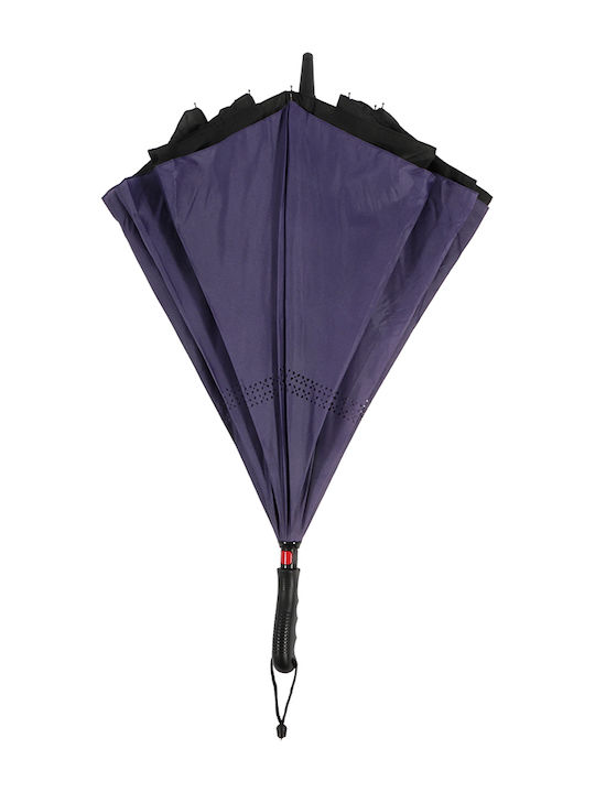 Winddicht Regenschirm Kompakt Schwarz BGD8681126434584