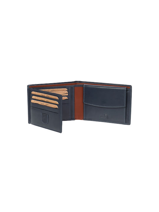 Lavor Men's Leather Wallet with RFID Tabac Brown