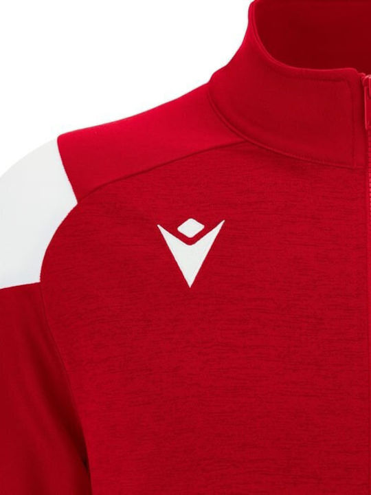 Damen Sweatshirtjacke Red/White
