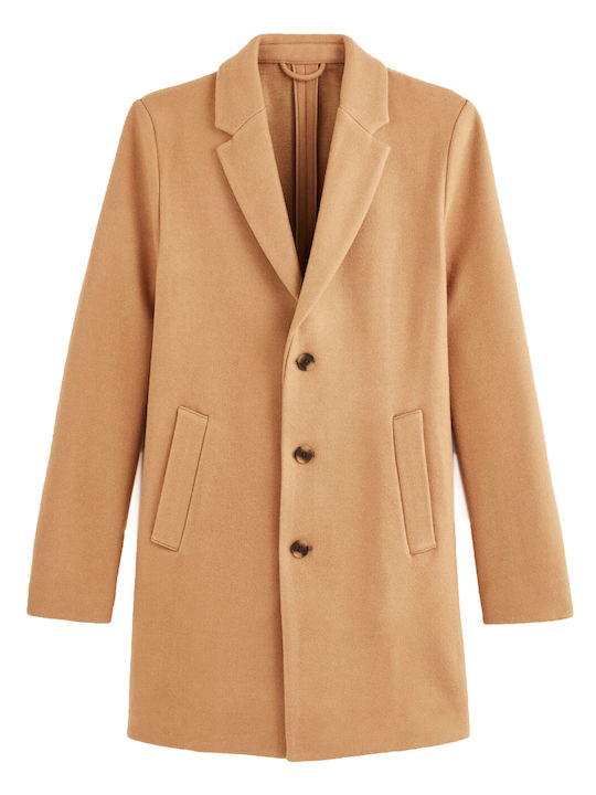 Celio Fubiais Men's Coat Camel