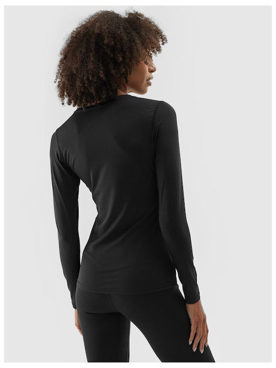 4F Women's Blouse Long Sleeve Black