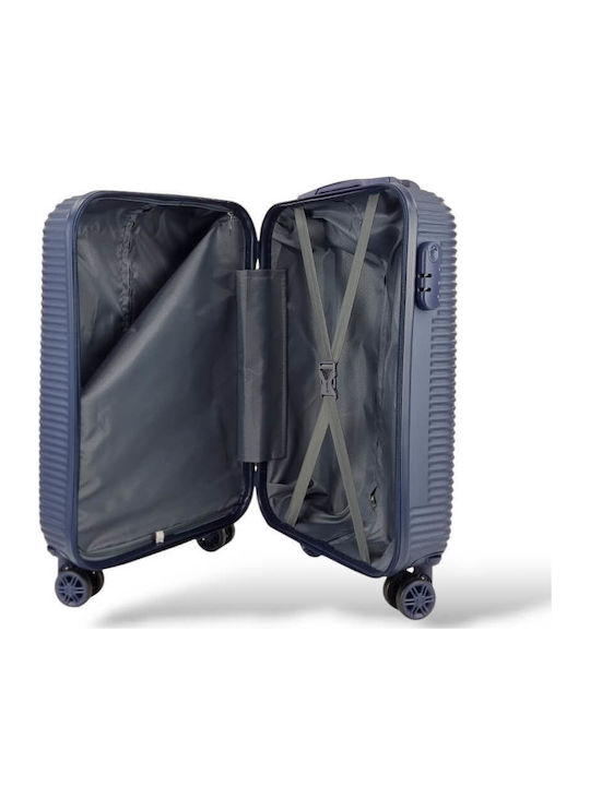 Σκληρή Βαλίτσα Καμπίνας 55x35x20 Flynow Fl0409c 37lt Μπλε