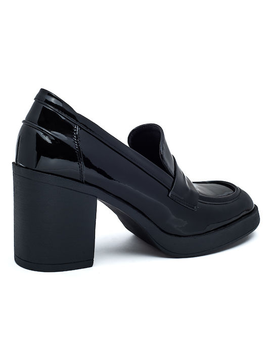 Laura Virgili Patent Leather Black Heels