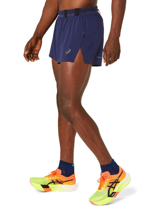 ASICS Metarun Split Men's Shorts Navy Blue