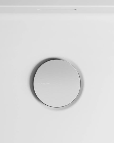 Naron Pop Up Kupfer Ventil Spülbecken Silber