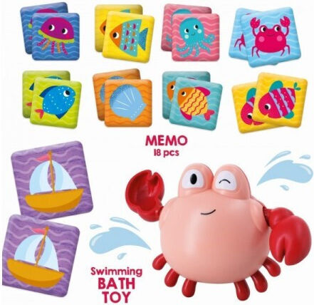 Lisciani Giochi Ocean Fun Bath Toy Happy Crab for 12++ Months