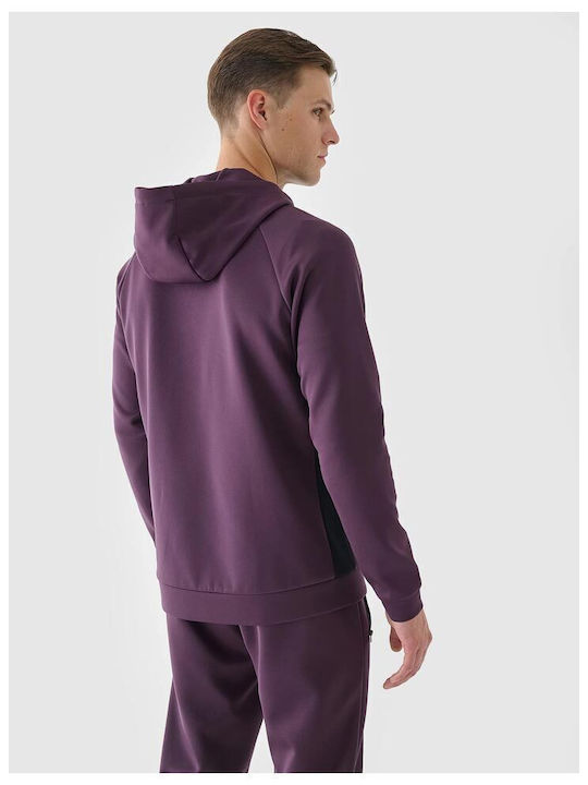 4F Functional Men's Sweatshirt Jacket Purple