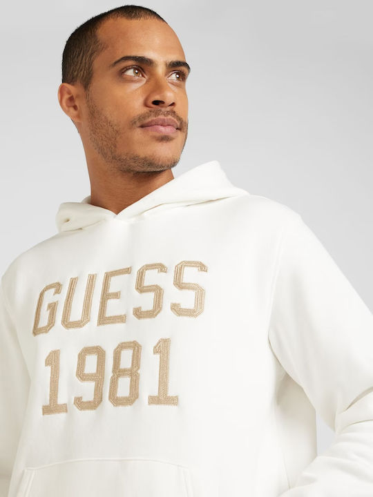 Sweatshirt with Hood White
