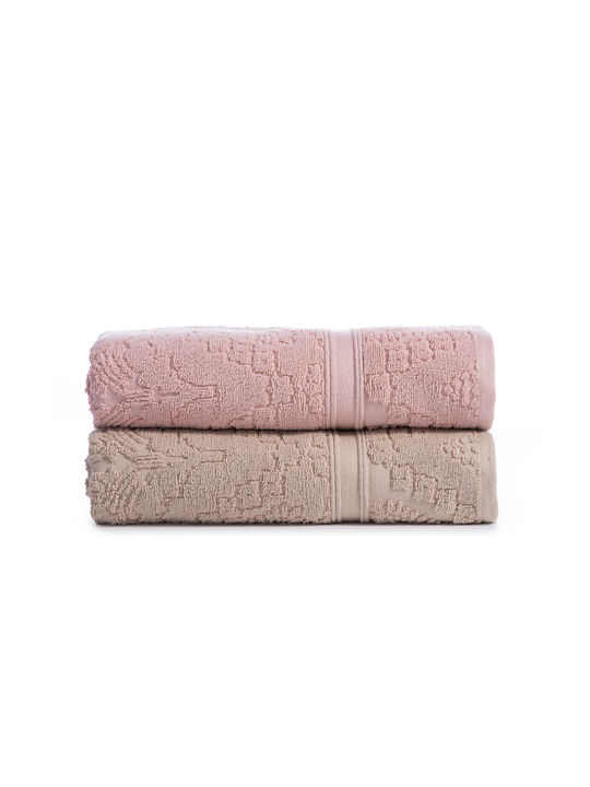 Nef-Nef Homeware Hand Towel Premium 30x50cm. Pink Weight 550gr/m²