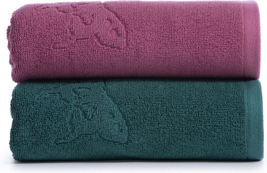 Nef-Nef Homeware Кърпа за ръце Premium Birds 30x50см. Зелен Тегло 550гр/кв.м