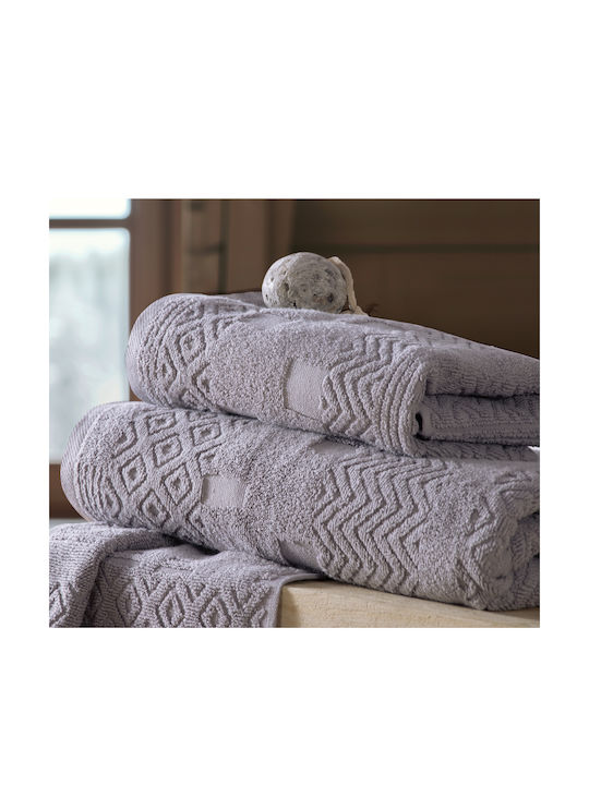 Nef-Nef Homeware Hand Towel Premium 30x50cm. Grey Weight 550gr/m²