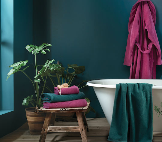 Nef-Nef Homeware Πετσέτα Προσώπου Premium Birds 50x90εκ. Green Βάρους 550gr/m²