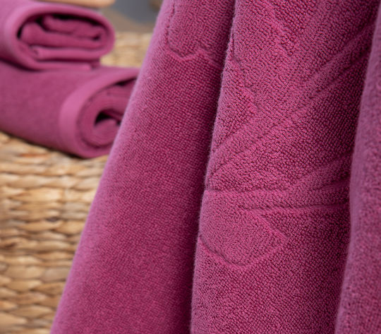 Nef-Nef Homeware Prosop de mână Premium Birds 30x50cm. Rose Greutate 550gr/m²
