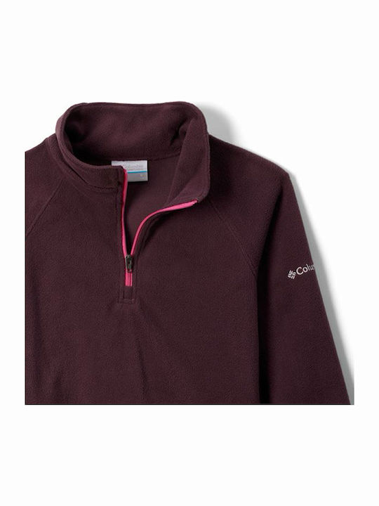 Παιδική Μπλούζα Μακρυμάνικη Μπορντό Glacial Fleece Half Zip