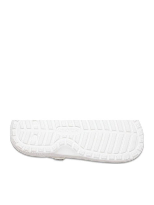 Kids Slippers White Classic Lined Clog