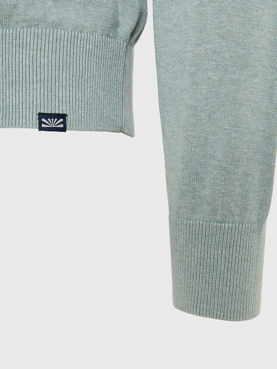 Long Sleeve Sweater Light Mint Melange