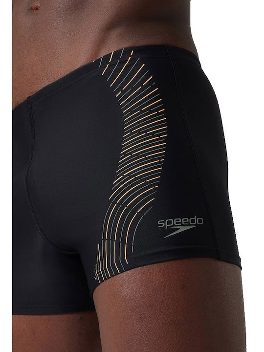 Men's Swimwear Shorts Black, Orange with Patterns