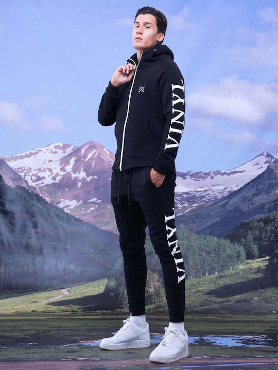 Vinyl Art Clothing Jogger Παντελόνι Μαύρη
