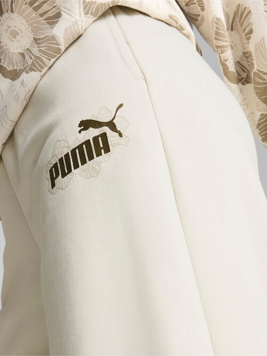 Jogginghose mit Gummizug Beige